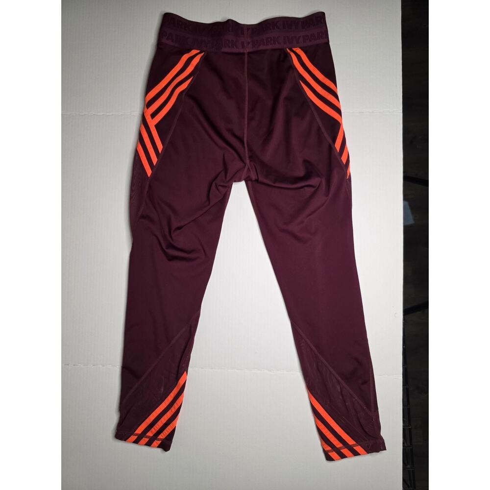 Adidas X IVY PARK Beyoncé Maroon & Solar Orange Striped w/Mesh Panels sz M - Picture 5 of 10